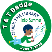 T&T: Chalk the Library into Summer Badge